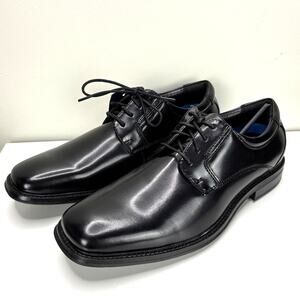 NEW Dockers Black Irving Dress Shoes Lace-up Men's 9M Suregrip Slip Resistant